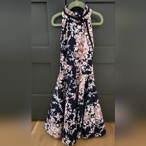 B Darlin Floral A-Line Juniors' Dress